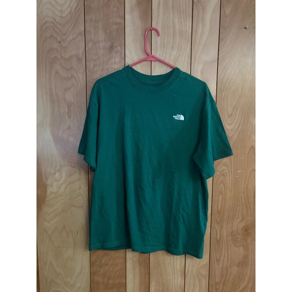 The North Face Mens Green Circular Design Logo Short Sleeve T-Shirt‎ Size M